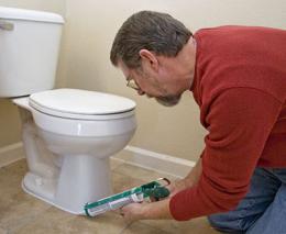 Ryan is installing a new toilet